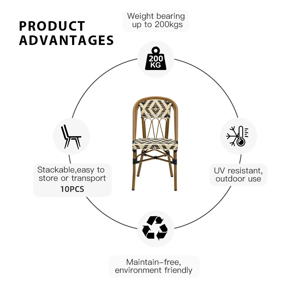 Outdoor Furniture French Bistro Chairs high quality