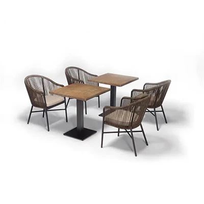 Ensemble de restaurant mobilier d'extérieur rue salle à manger café