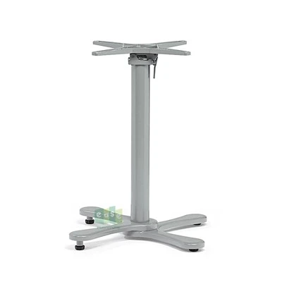 Bases de table d'extérieur en aluminium gris