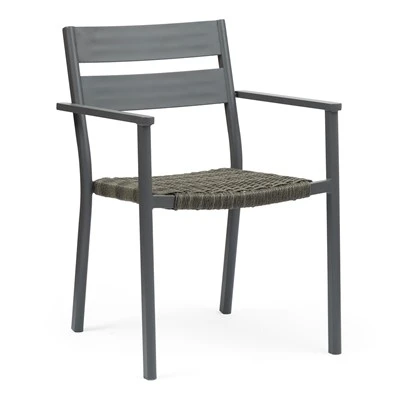 Chaises extérieures de corde en aluminium de restaurant