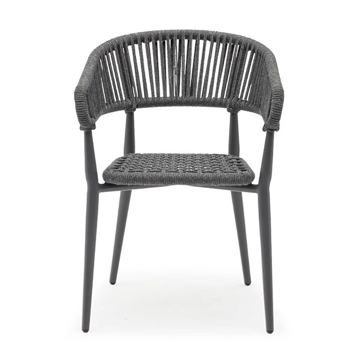Outdoor Restaurant Coffee Furniture Rope Garden Dining Chair